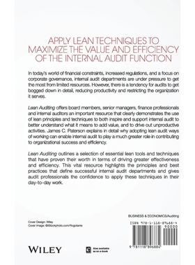 Lean Auditing: Driving Added Value And Efficiency In Interna