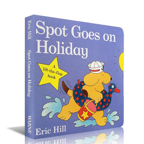 TN Eric Hill: Spot Goes on Holiday 小玻去渡假 小玻系列 英文原版0-4岁幼儿童纸板书翻翻书躲猫猫游戏书机关操作书籍图画书正版