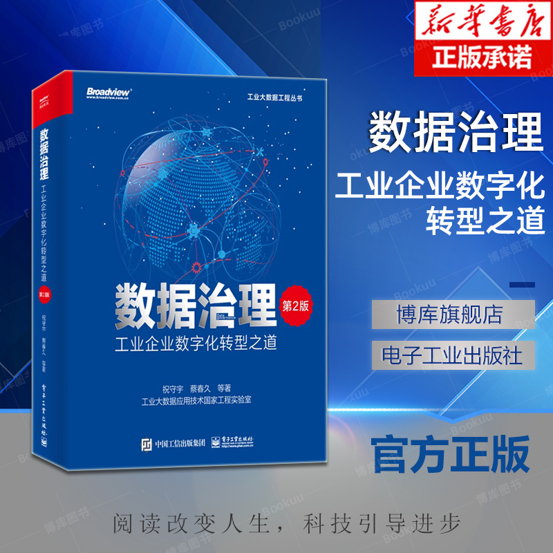 数据治理工业企业数字化转型之道第2版第二版数据资产运营实施书工业企业数据治理工具书企业数据治理方法论祝守宇