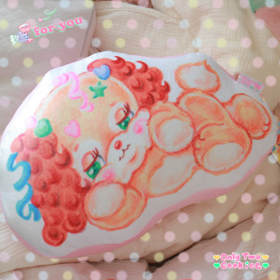 絮小饼only 饰礼物 two原创合作派对系列可爱小狗抱枕柔软居家装