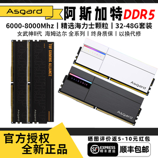 阿斯加特女武神二代ddr516Gx2DDR5内存条6000c28 8000海力士A