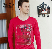 ZOEZOA舒適透氣長(zhǎng)袖圓領(lǐng)T恤新款簡(jiǎn)約休閑百搭上衣SM24009