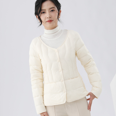 羽绒内胆女轻薄内搭配大衣伴侣秋冬季内穿短款贴身打底羽绒服马甲