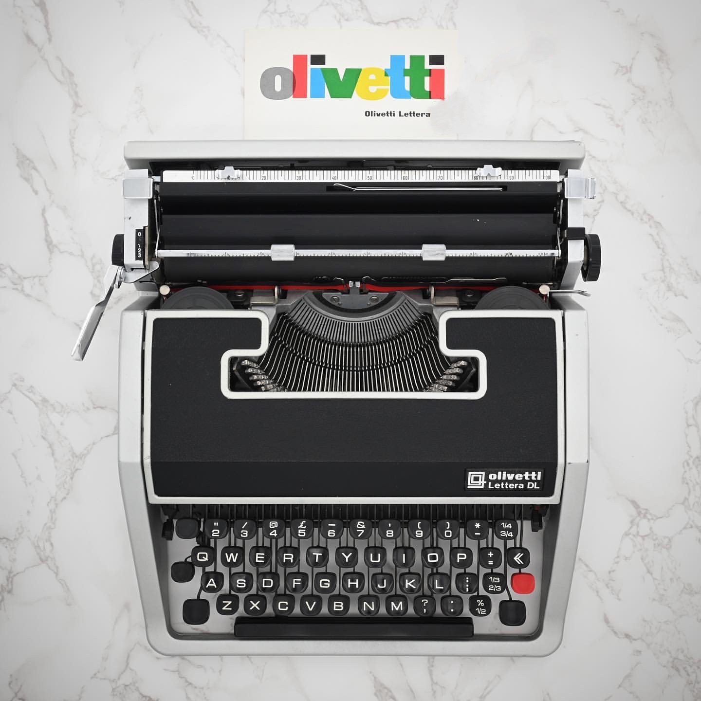 老式打字机复古可打字Olivetti Lettera DL机械古董情人节礼物