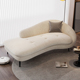 意式 极简绒布弧形贵妃躺椅沙发客厅酒店民宿卧室贵妃