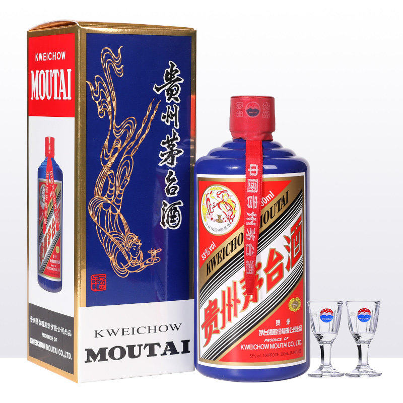 贵州茅台飞天蓝茅蓝色2019/2021年53度500ml*1瓶酱香型白酒