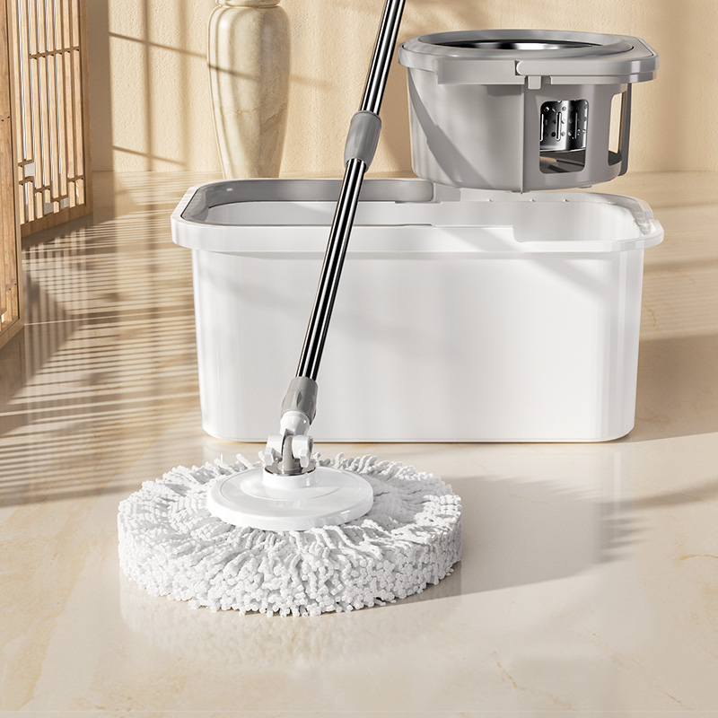 美丽雅旋转拖把拖地神器双驱脱水拖布桶甩干懒人新款一拖家用拖净