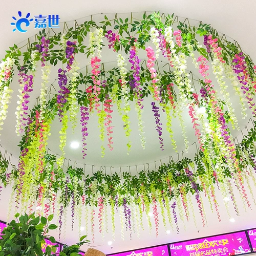 Весенний сезон украшения торговых центров Meichen 4S магазин магазин выставка зала Air Condor Simulation Simulus Purple том цветочный композиция