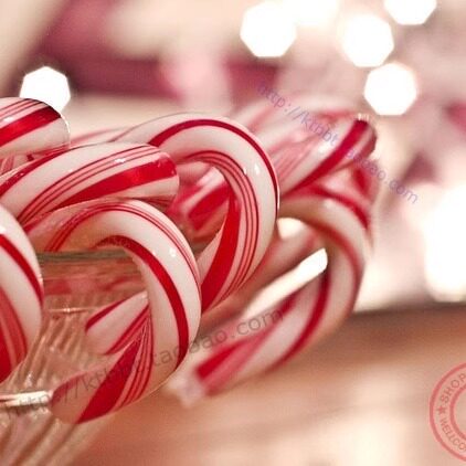 圣诞拐棍糖喜糖 拐杖糖 超大棒棒糖 独立包装万圣节礼物糖果