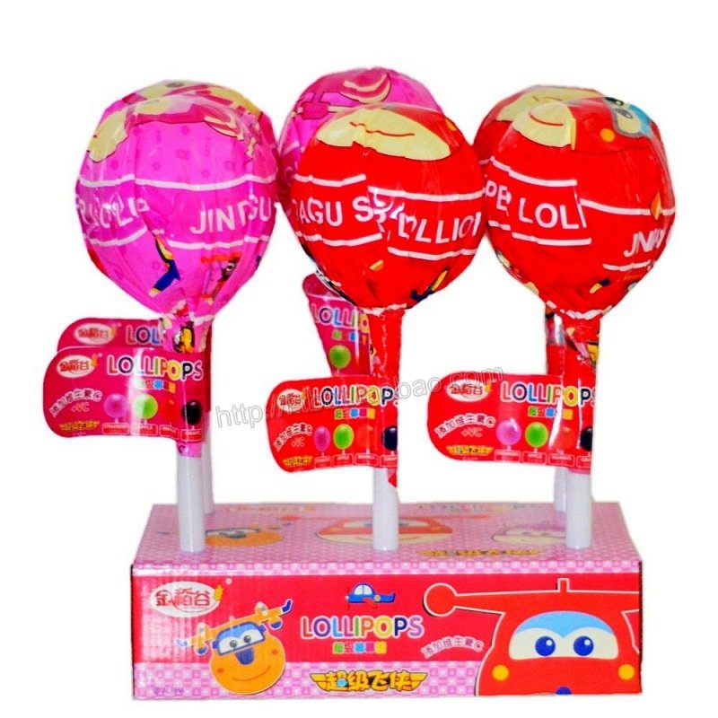 圣诞节礼物 球形超大棒棒糖 礼物 恶搞惊人聚会糖果玩具 11CM粗