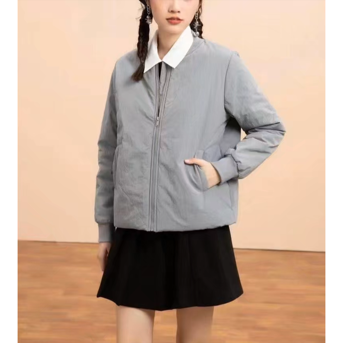 捡大漏！值到哭啊！女士秋冬加厚加棉棒球领百搭棉衣棉服