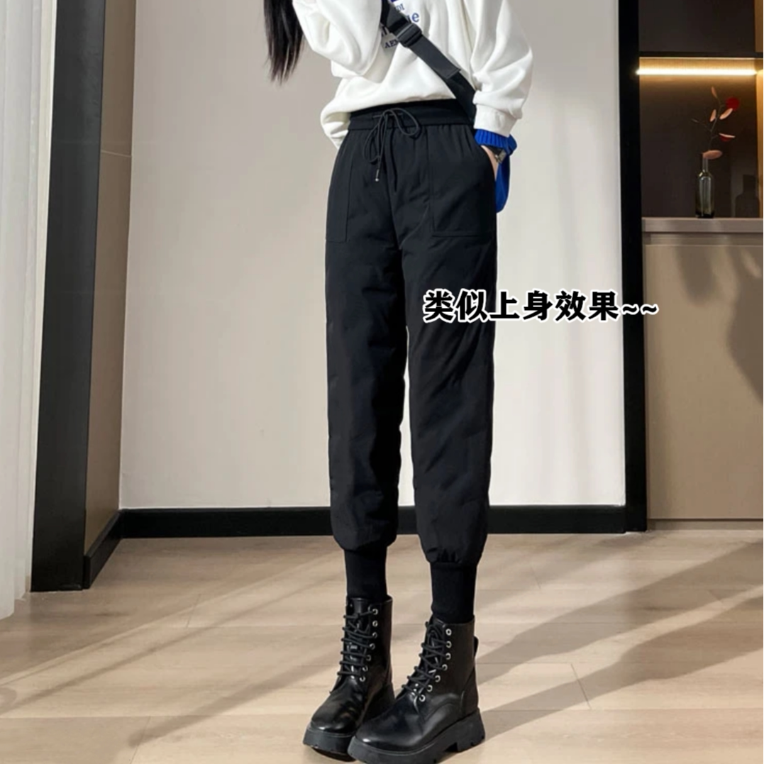 生哥家 年末捡大漏！保暖白鸭绒女式百搭显瘦羽绒裤休闲裤靴裤 - 生哥的外贸好货出品