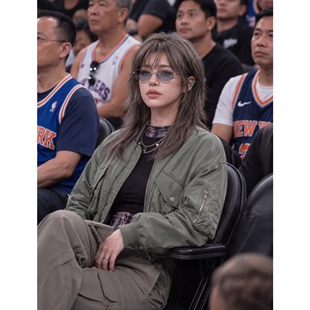 万穿不厌！商场捡漏！秋冬女士复古休闲棒球领飞行员夹克棉服外套