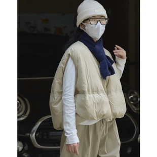 生哥家 快来捡漏商场400+女士秋冬加厚显瘦设计感白鸭绒羽绒马甲