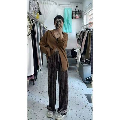 生哥家 白捡一样！清仓！女士松紧腰百搭显瘦阔腿休闲裤