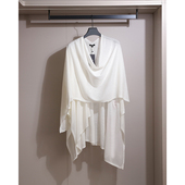 女士轻薄垂感天丝亚麻透气百搭披肩开衫 生哥家 老钱风