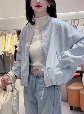 生哥家 上身贼好看！抢到商场300+的女士显瘦廓形棒球服夹克外套