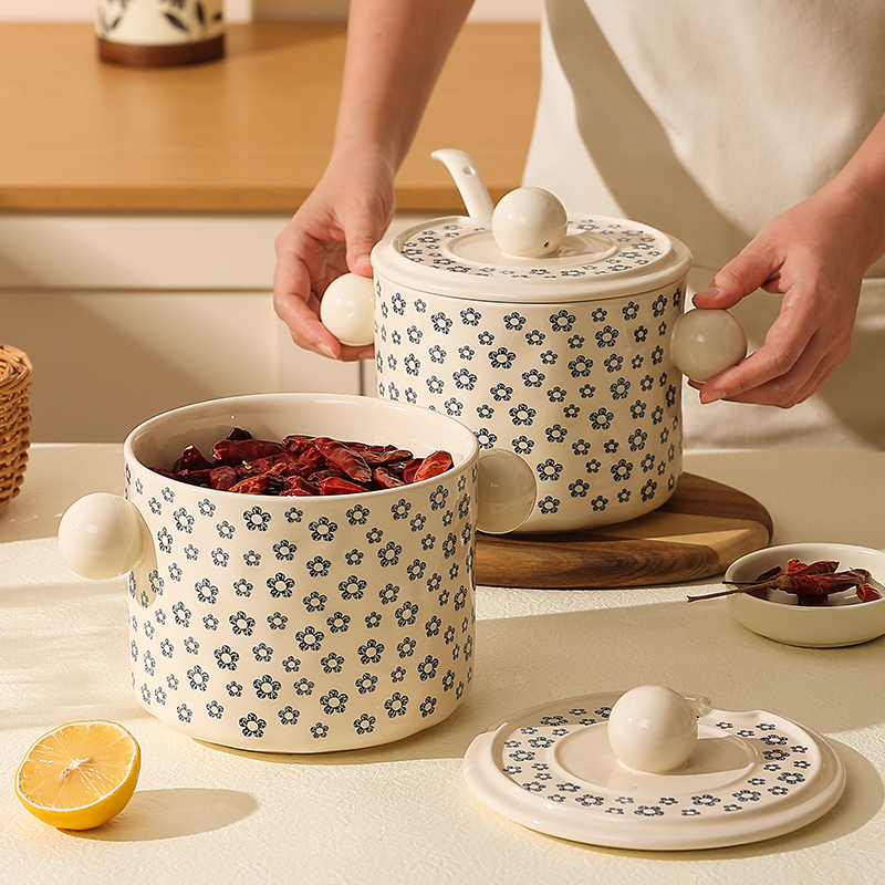 高颜值猪油罐家用可放冰箱调料罐