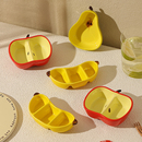 可爱蘸料碟陶瓷调味碟创意零食碟小料碟分格菜碟家用高级感小吃盘