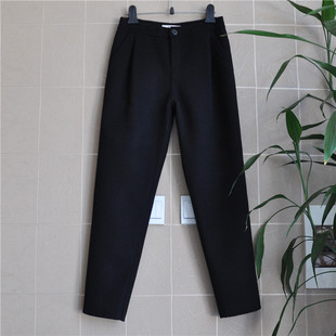 鸿思格韩版 小脚裤 时尚 九分显瘦休闲裤 双面手缝羊绒羊毛 HSG1610