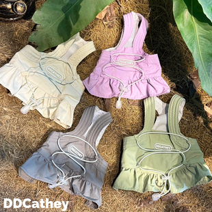 袋袋猫 户外超轻宠物牵引背心 小型犬比熊马尔泰狗狗出游胸背衣服