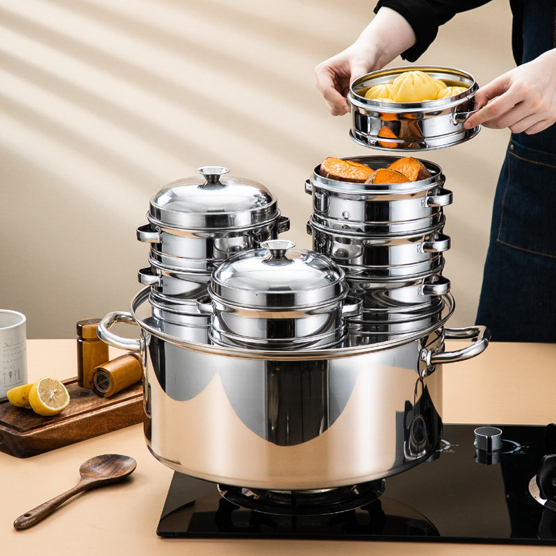 小笼包蒸锅商用不锈钢沙县早餐