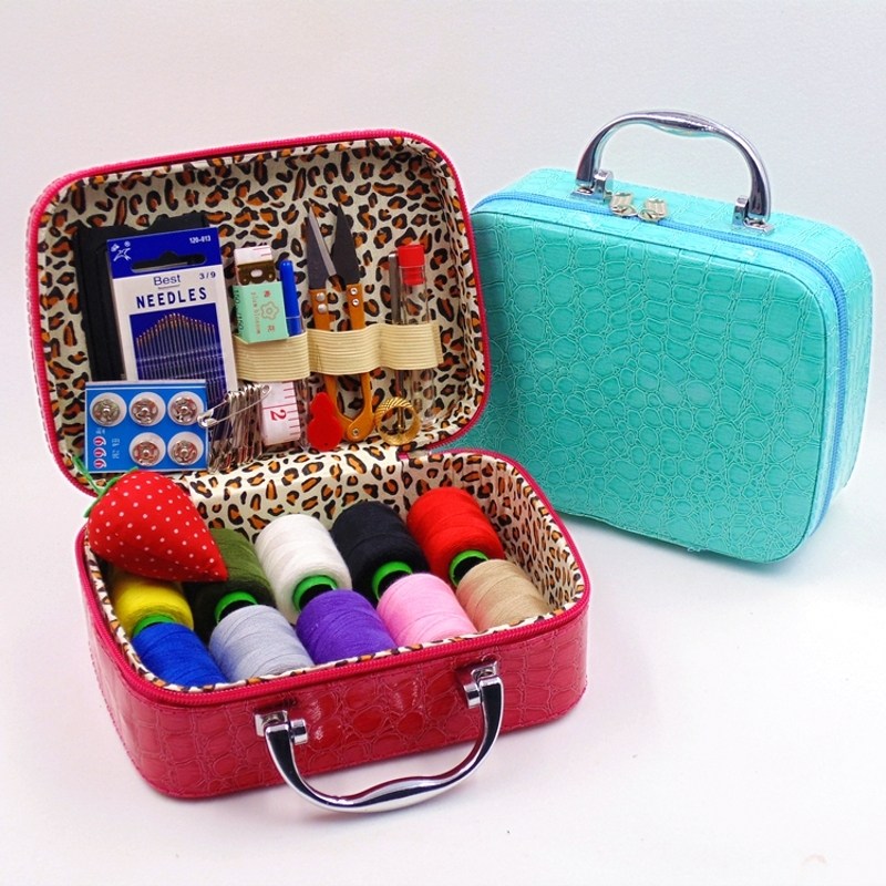 便携式手提针线盒套装针线活缝补工具收纳盒缝纫手缝线家用针线包,居家布艺,线盒,淘宝优惠券,粉丝福利购,淘宝优惠卷