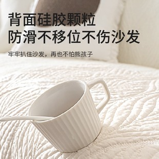 四季 日韩奶油风水洗棉沙发垫新款 通用沙发套罩防滑坐垫子盖布