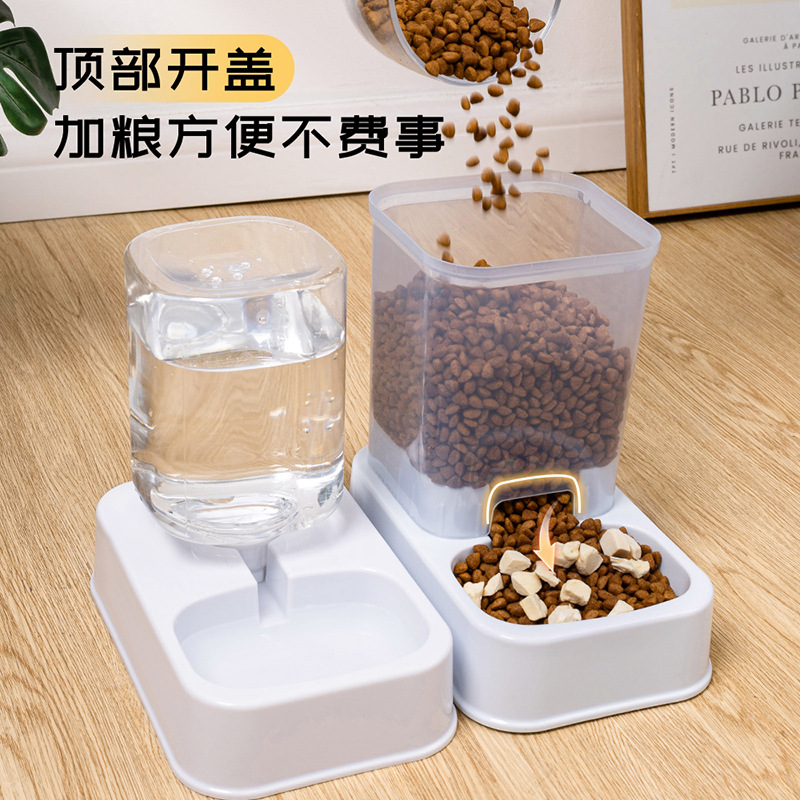 猫碗猫咪饮水器狗狗双碗自动