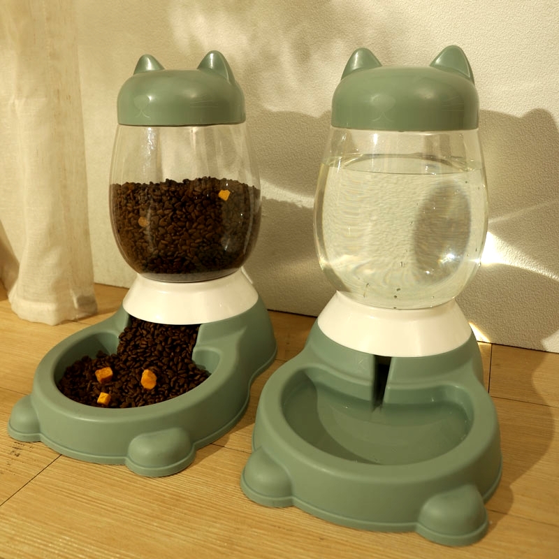 猫咪饮水机自动喂食器流动