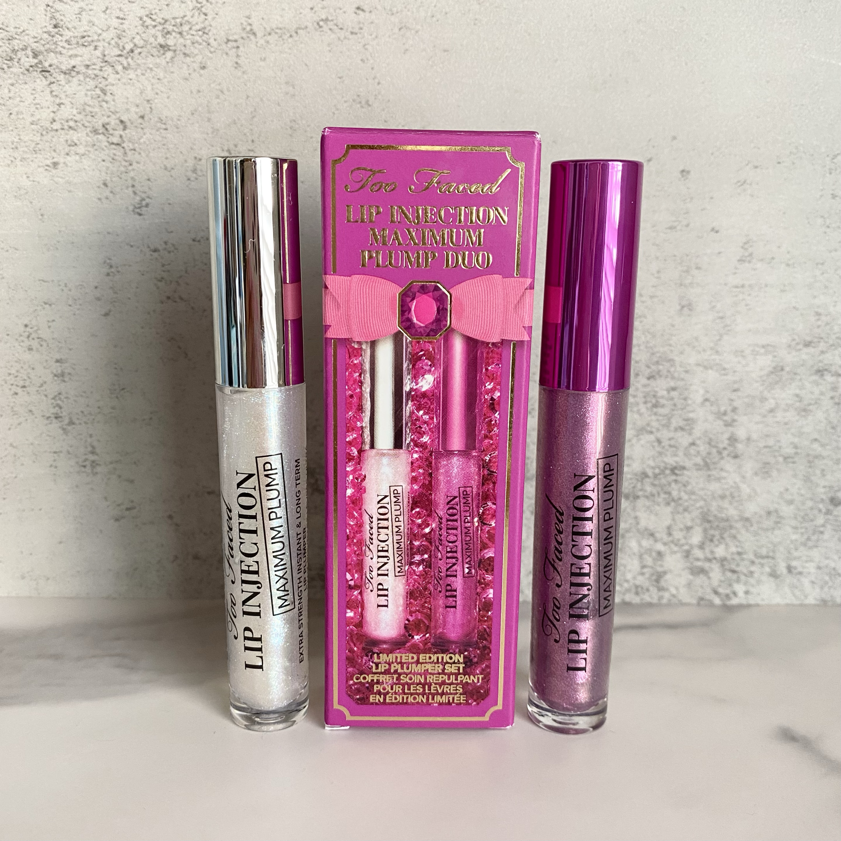 纯欲～Too faced 24圣诞玻尿酸丰唇釉唇蜜4.2ml×2套装 保湿滋润