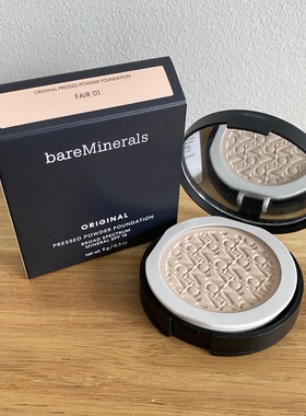 现！美国Bareminerals贝茗ORIGINAL SPF15矿物粉饼粉底9g 01 Fair