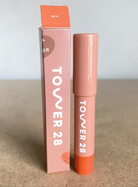 现！美国Tower 28 JuiceBalm光泽滋润口红有色植物护唇膏2.7g mix