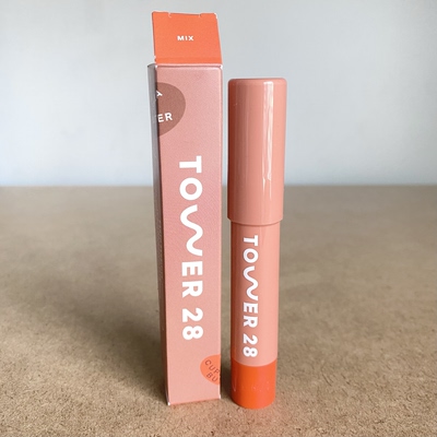 现！美国Tower 28 JuiceBalm光泽滋润口红有色植物护唇膏2.7g mix