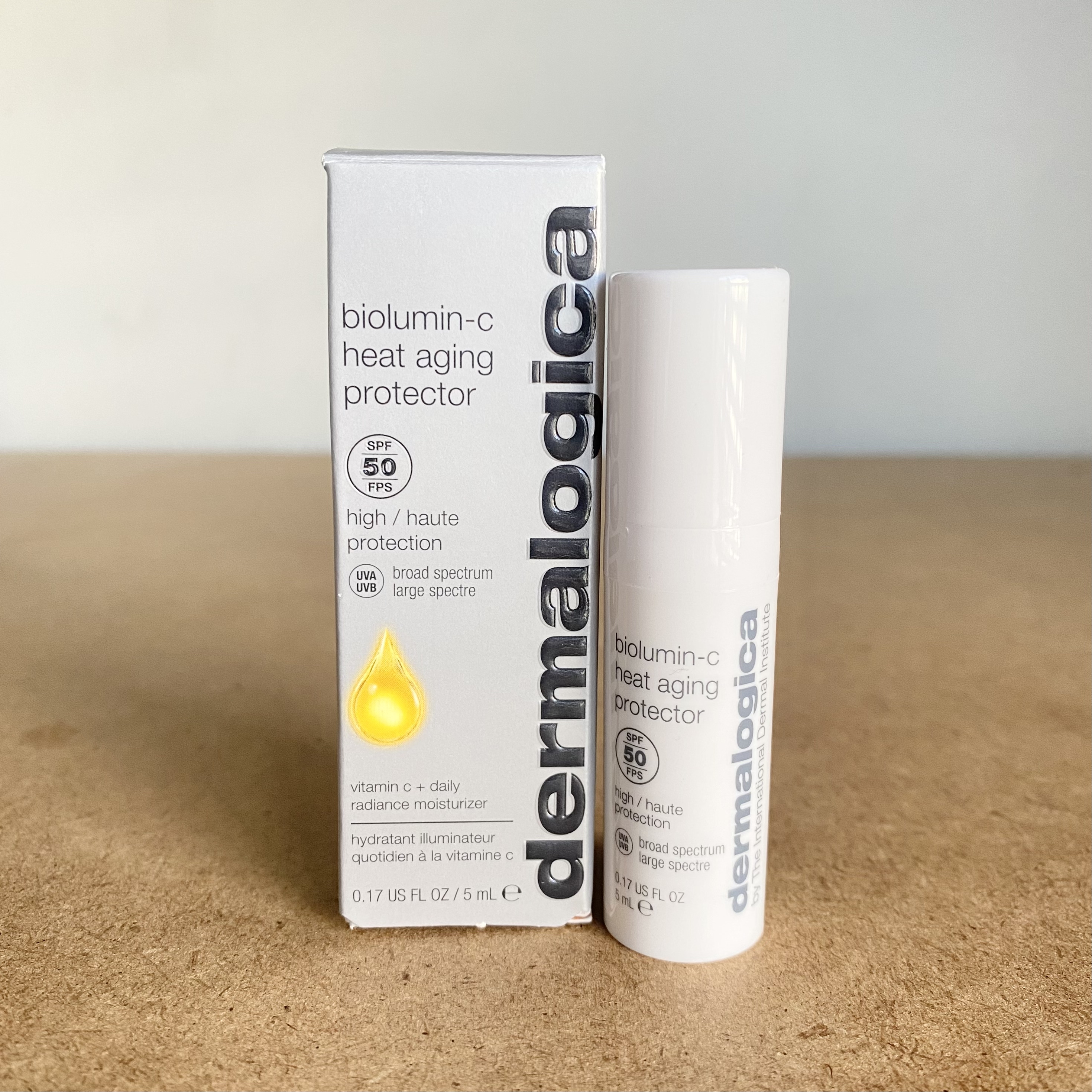 美国Dermalogica德美乐嘉 维C焕亮御热防晒乳保湿乳5ml小样 SPF50