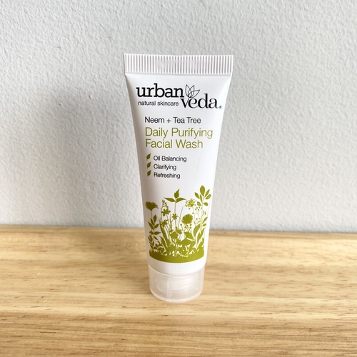 现货！美国Urban Veda楝树+茶树净化洁面乳20ml控油抗痘清毛孔