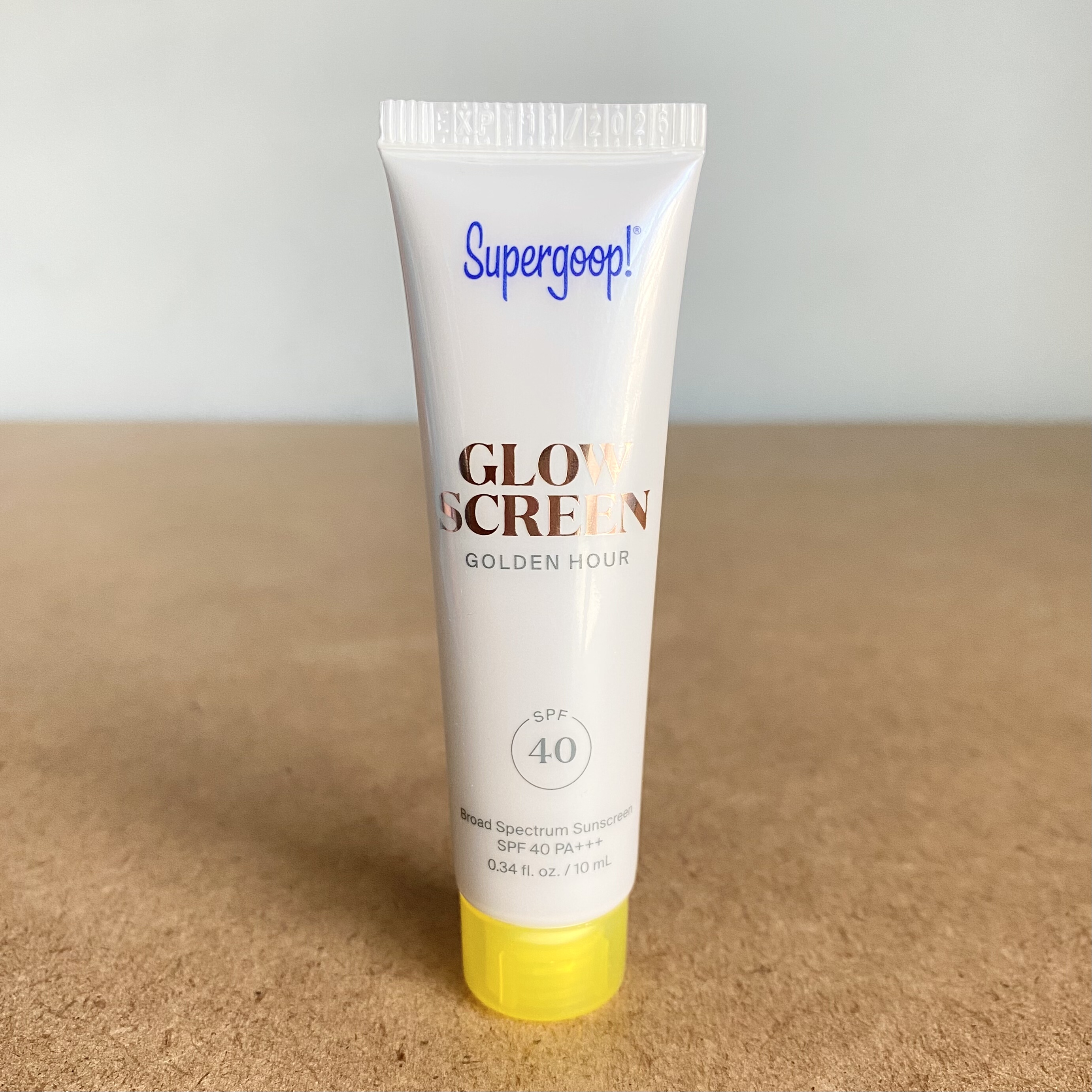 美国Supergoop有色光泽防晒妆前隔离霜GLOW SCREEN 10ml SPF40