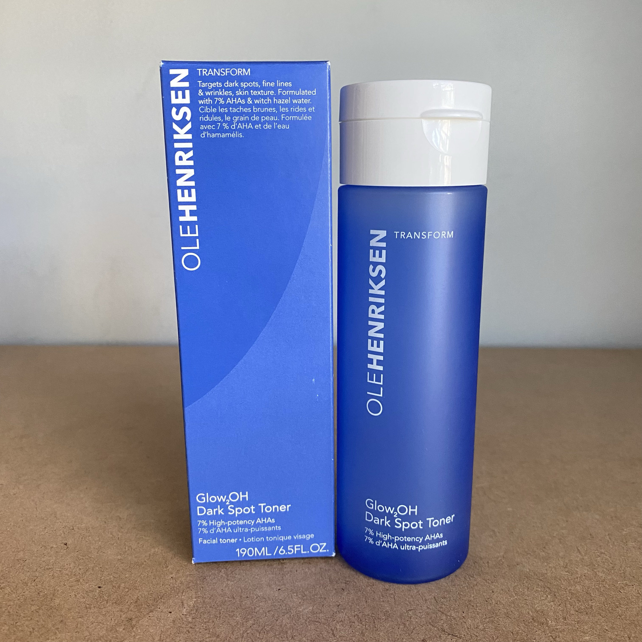 现货！美国Ole Henriksen Glow2OH果酸淡斑化妆水亮肤爽肤水190ml