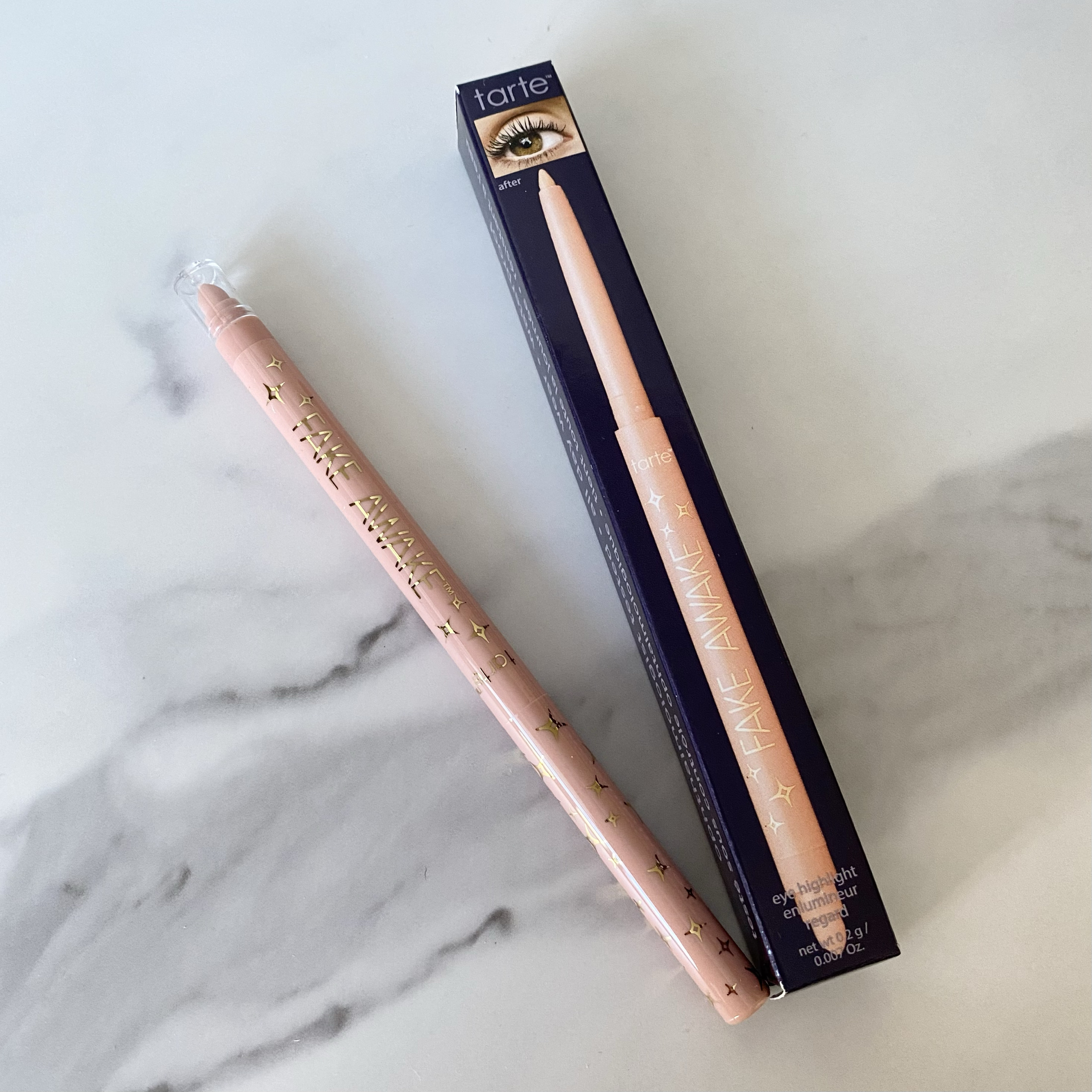 现货！美国tarte Fake Awake 双头眼部高光笔卧蚕笔Nude裸色 0.2g