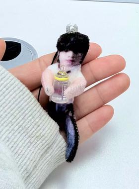 Jayjay#Justinjay抽象乳鼠干玩偶成品包包挂件装饰有骨架可凹造型