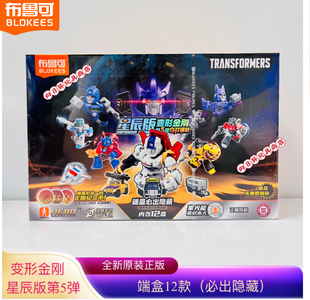 模型 拼装 布鲁可积木人变形金刚星辰版 第5弹盲盒天火擎天柱迷你款