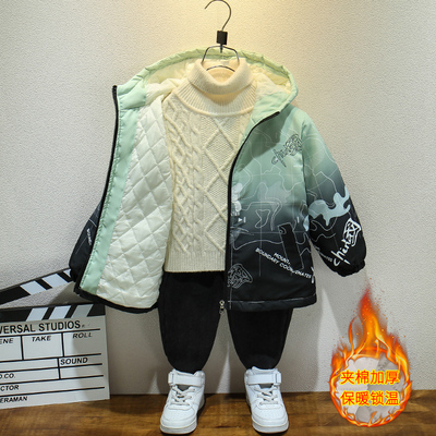 男童外套秋冬季2025新款