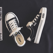 新款 复古休闲鞋 潮平底单鞋 帆布鞋 韩版 2025年秋季 板鞋 人本男士 经典