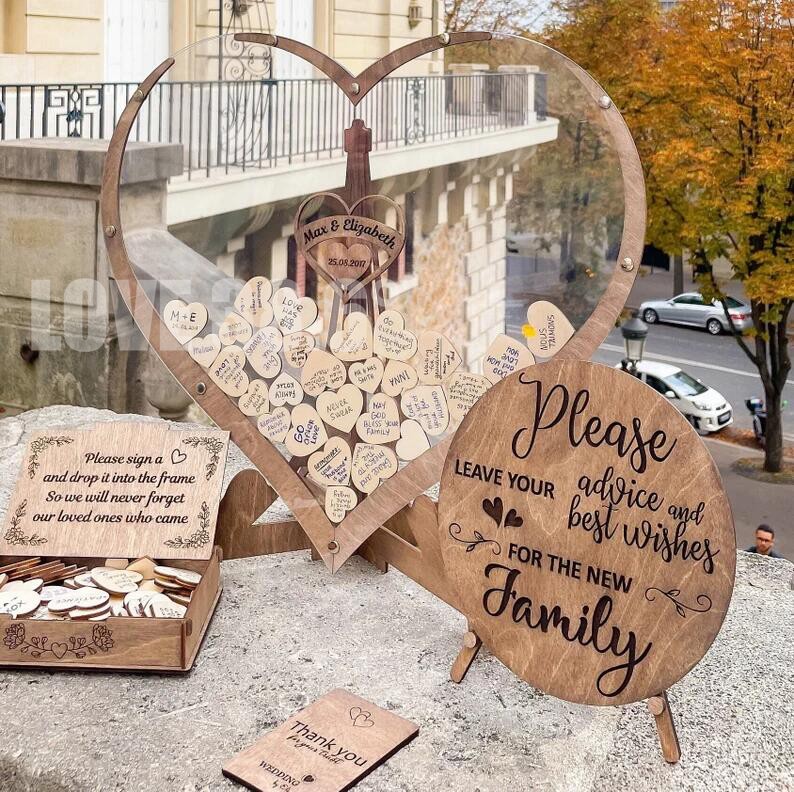 签名结婚礼拼接外框生日