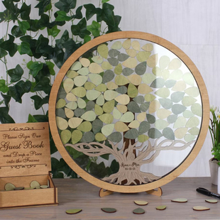 定制毕业活动会议年会生日婚礼幼儿园签到板册本相框签名册本创意