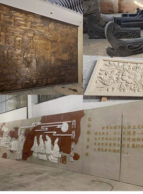 厂家直销批发玻璃钢砂岩促销定制园林别墅会所背景名人雕塑定制