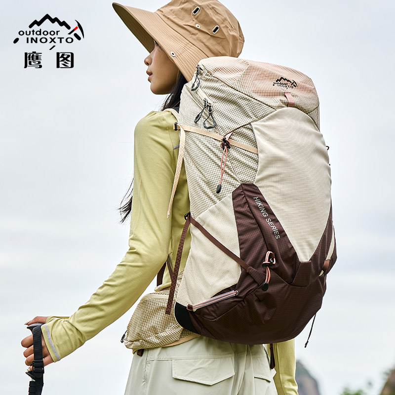 Yingtu Outdoor Professional Hiking Bag for Men and Women Lightweight Hiking Bag Floating Breathable Backpack Large Capacity Backpack 30L