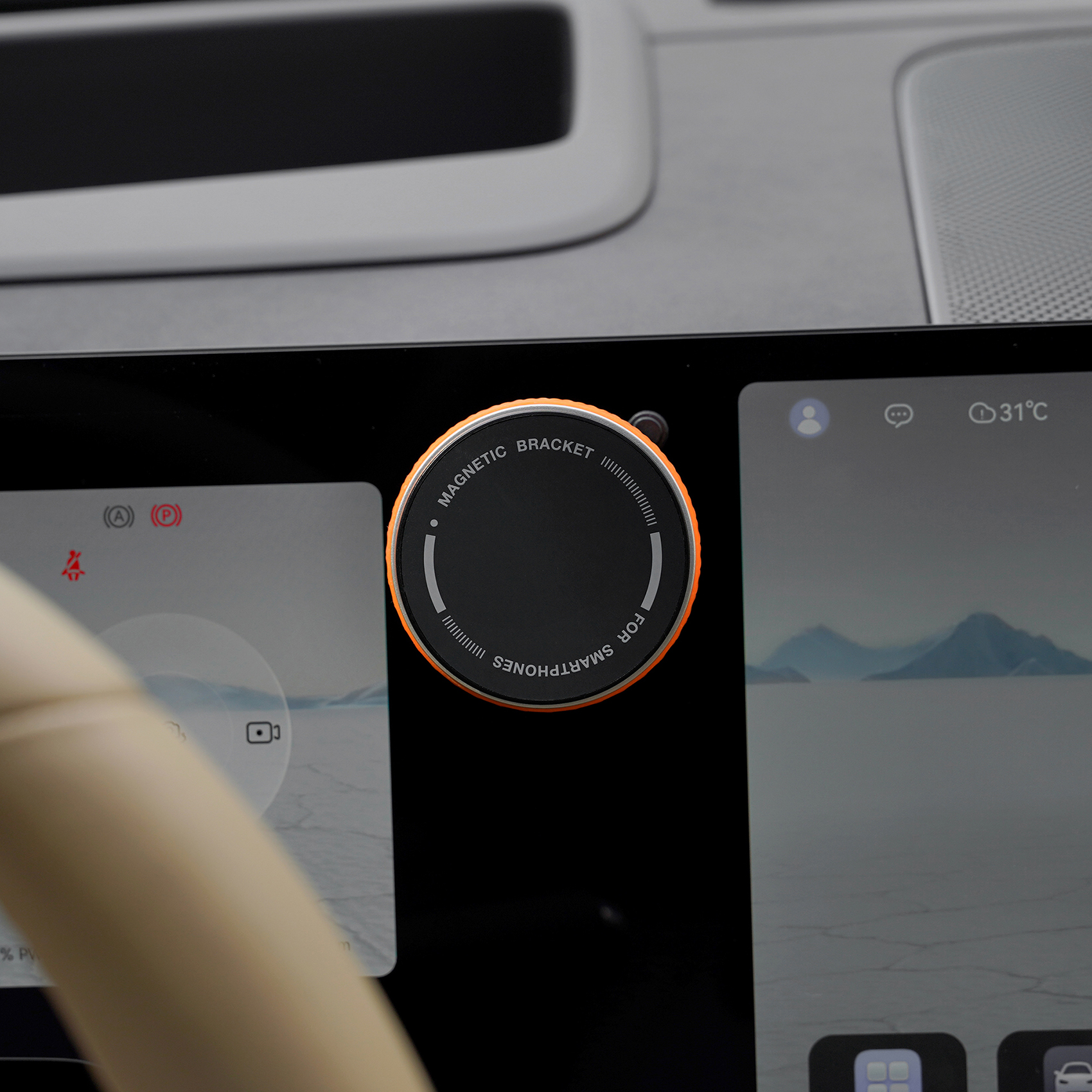 车载手机支架特斯拉modely磁吸式焕新3问界小米su7智界r7蔚来极氪