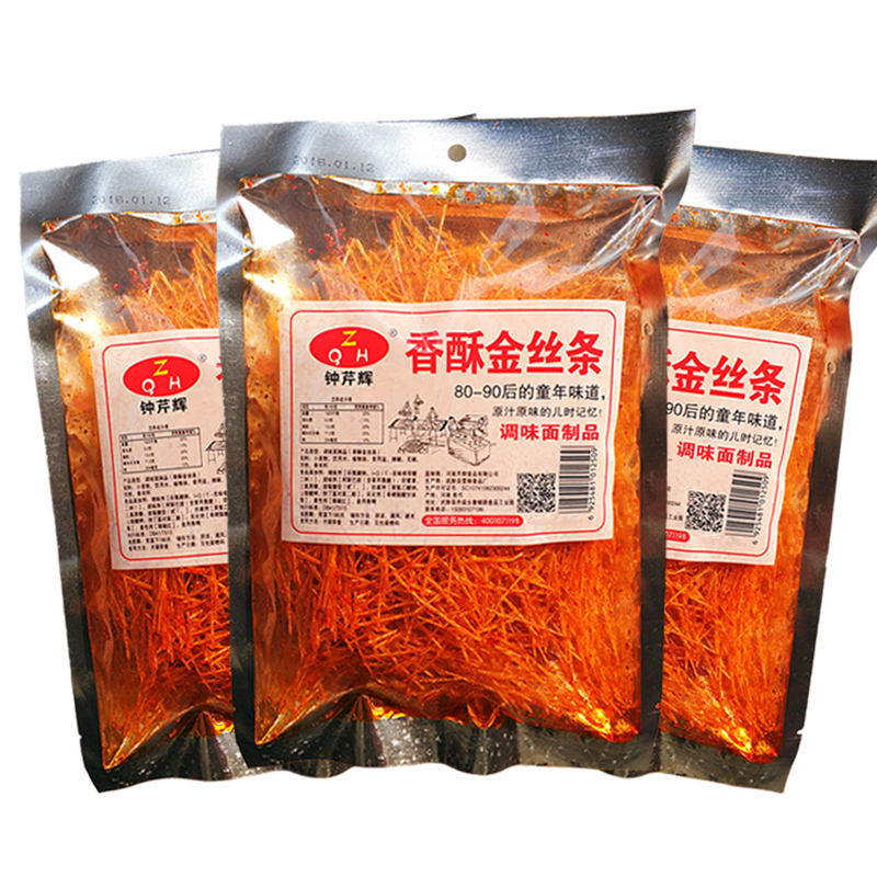 钟芹辉香酥金丝条辣条小麻辣