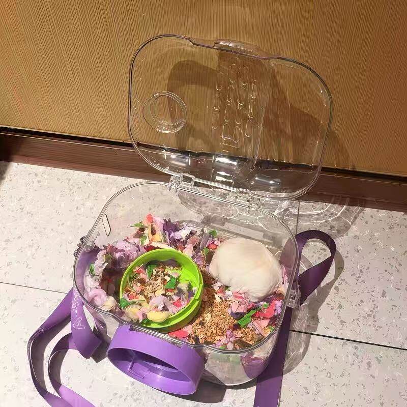 【仓鼠外带笼】便携外出外带包金丝熊蜜袋鼬花枝鼠小宠相机外带包